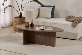 Hanah Home Mesa de Café Orba Nogal